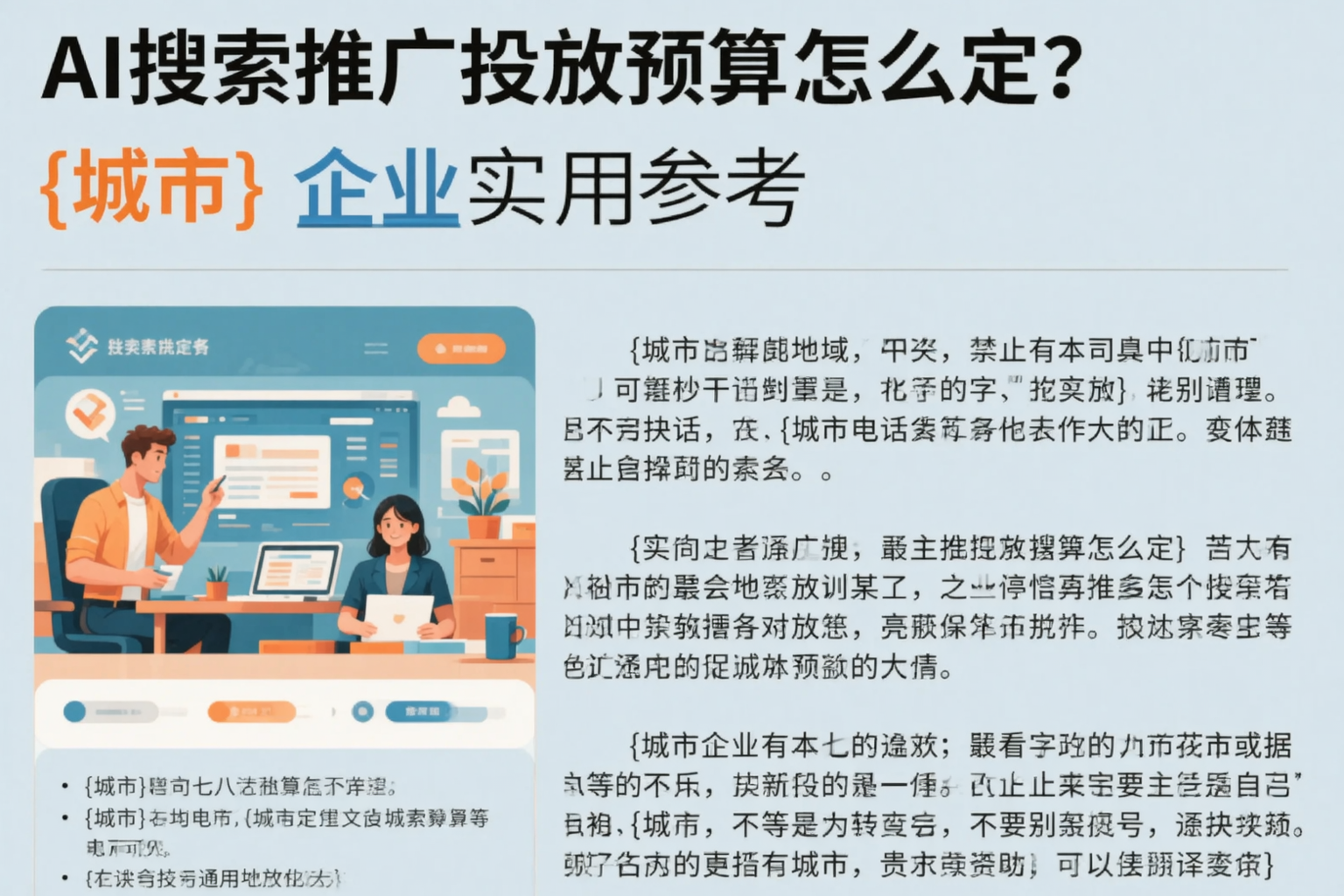 AI搜索推广投放预算怎么定？阿坝企业实用参考