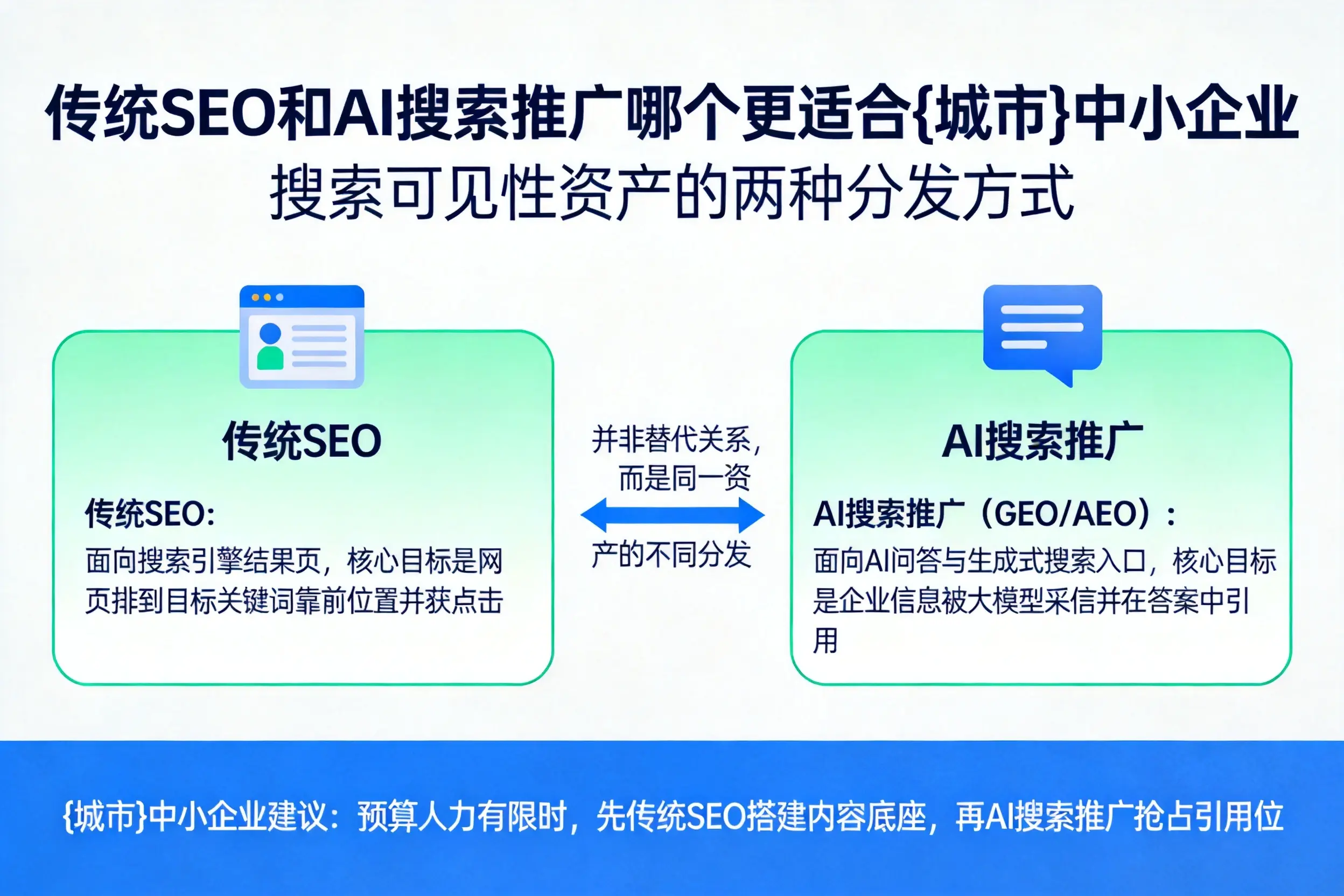 传统SEO和AI搜索推广哪个更适合阿坝中小企业
