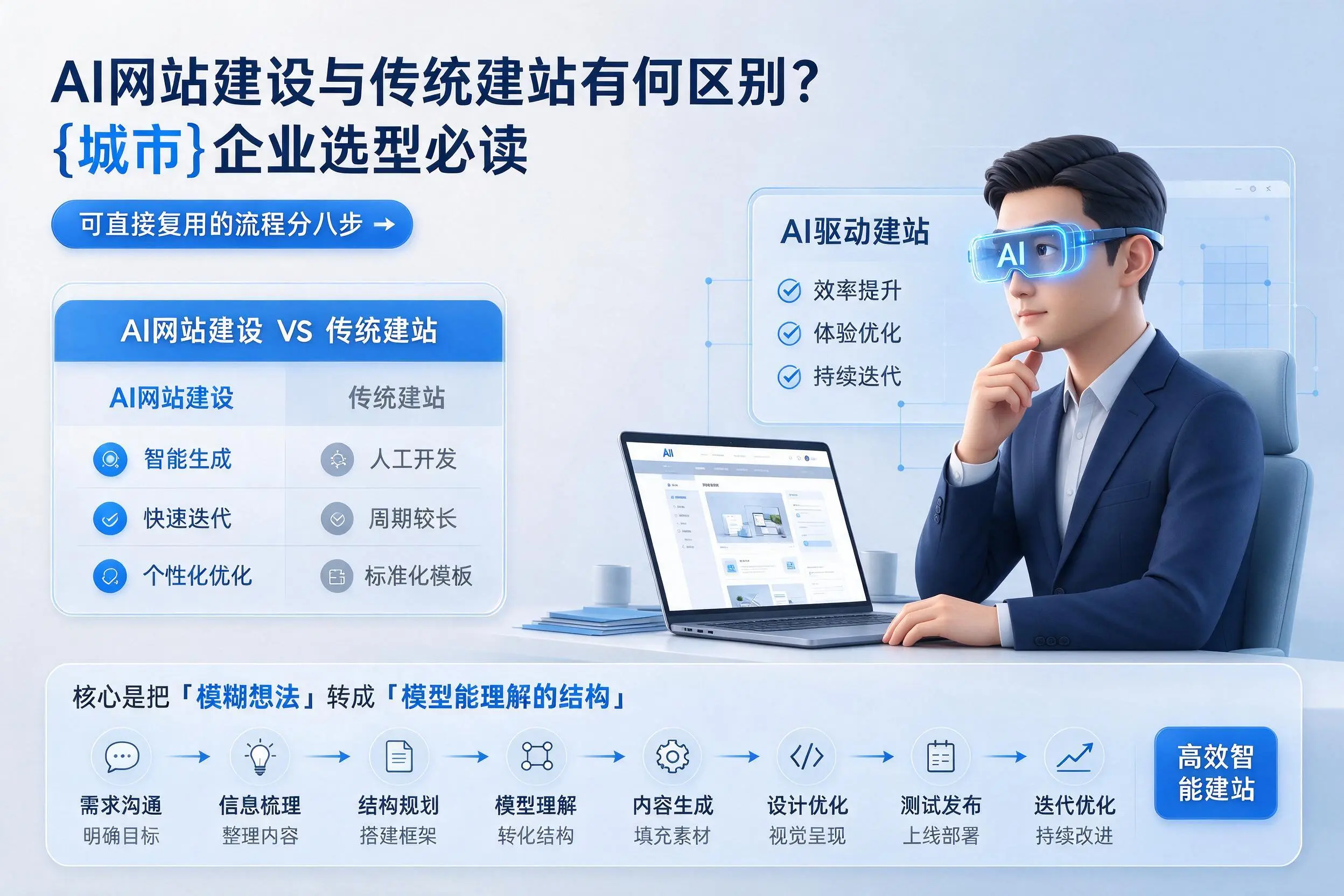 AI网站建设与传统建站有何区别?阿坝企业选型必读