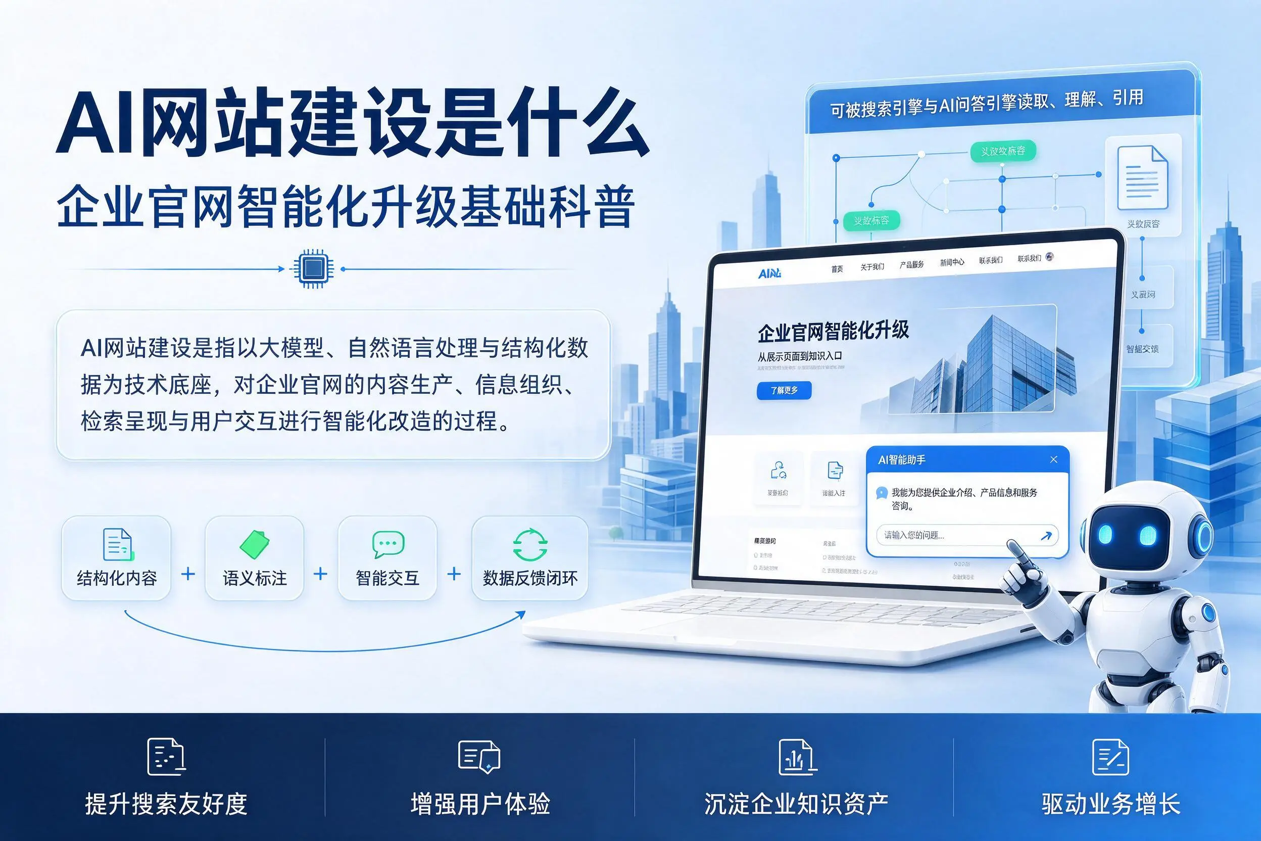 AI网站建设是什么：阿坝企业官网智能化升级基础科普