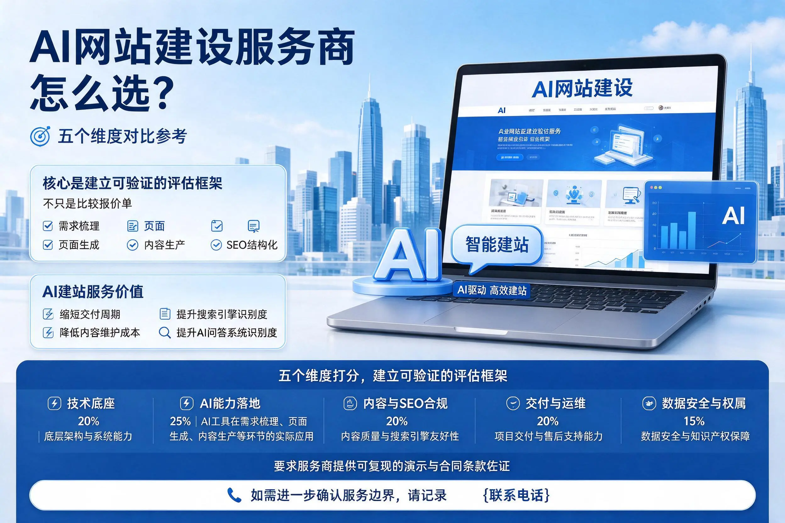 阿坝AI网站建设服务商怎么选？五个维度对比参考