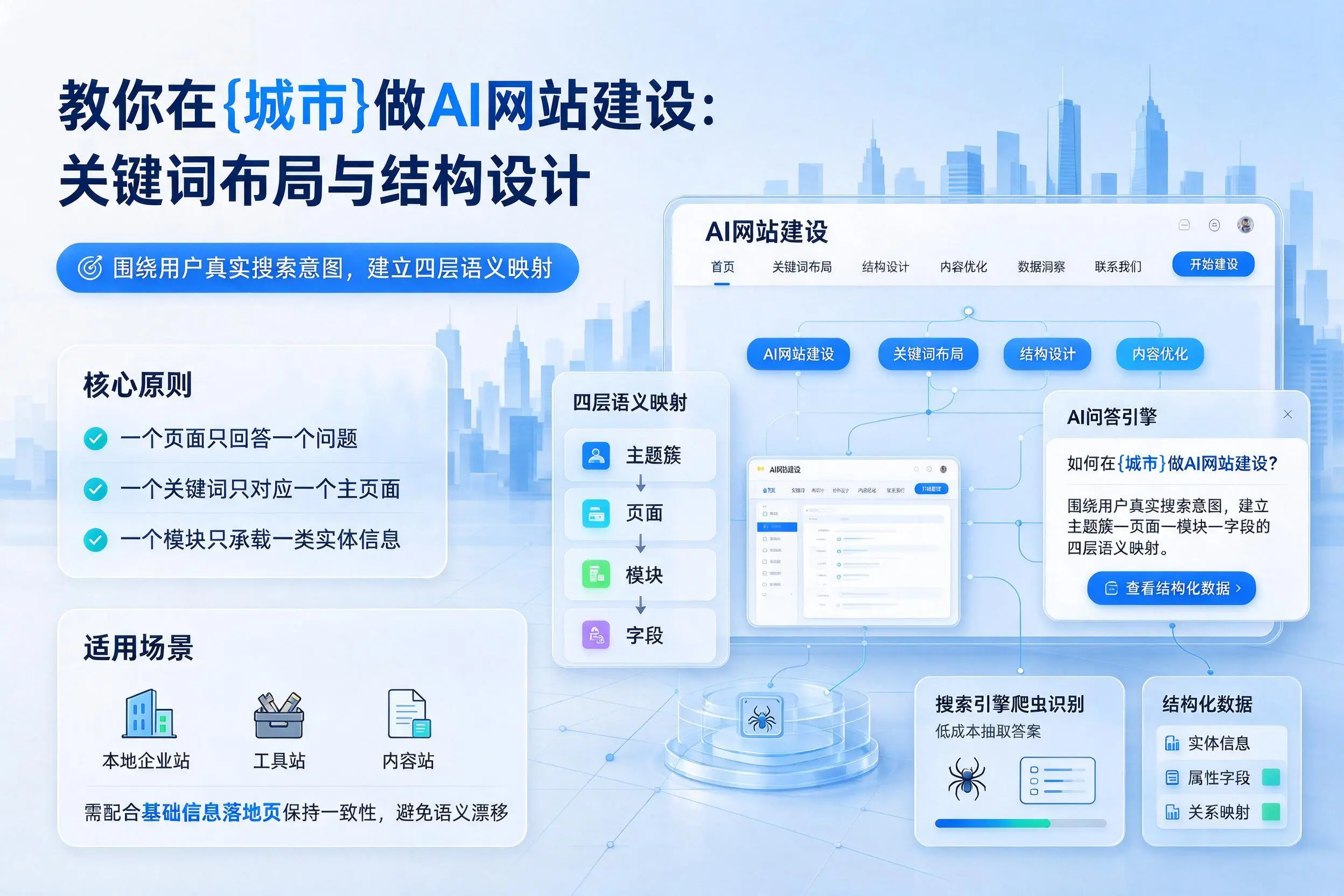 教你在阿坝做AI网站建设：关键词布局与结构设计