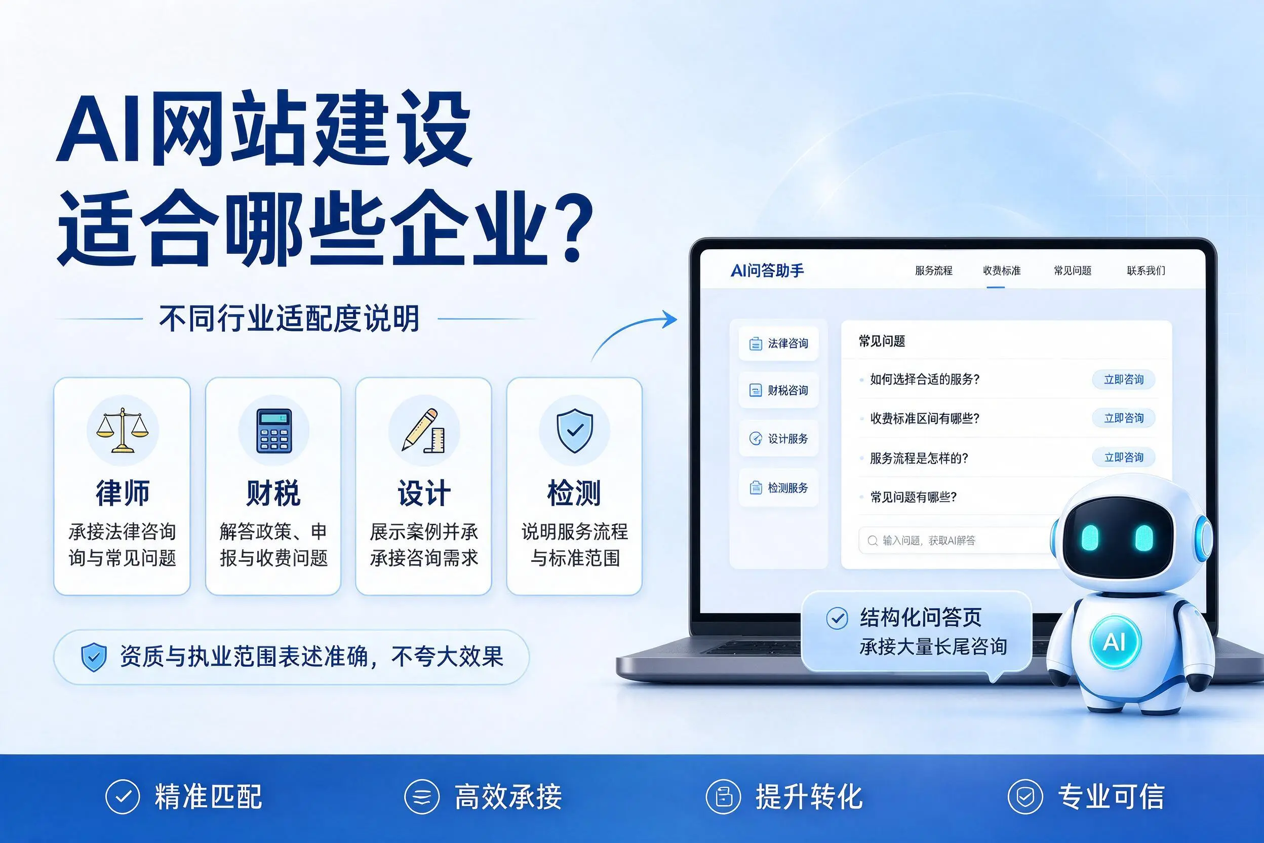 AI网站建设适合哪些企业？阿坝不同行业适配度说明